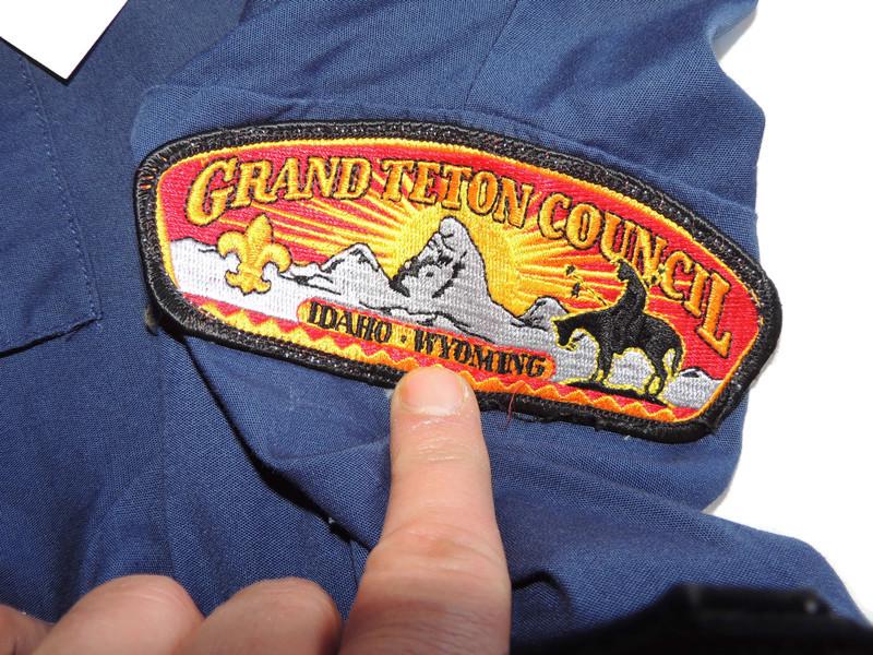Koszulka polowa Boy Scouts of America z odznaką granatowa młodzieżowa XL wyprodukowana w USA