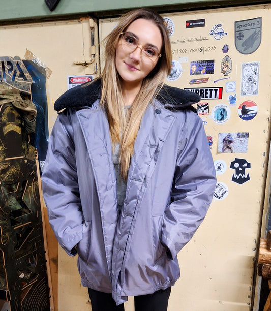 Kurtka zimowa policyjna stary wzór 3/4 165/92 Oryginalna z podpinką