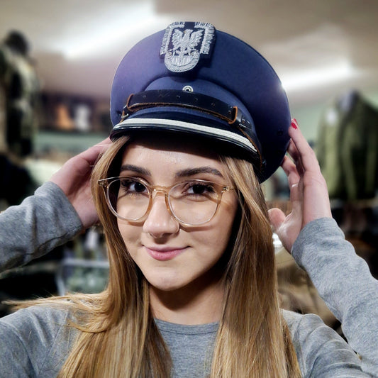 Czapka garnizonowa Wojska Polskiego Lotnictwo 53 cm z orłem