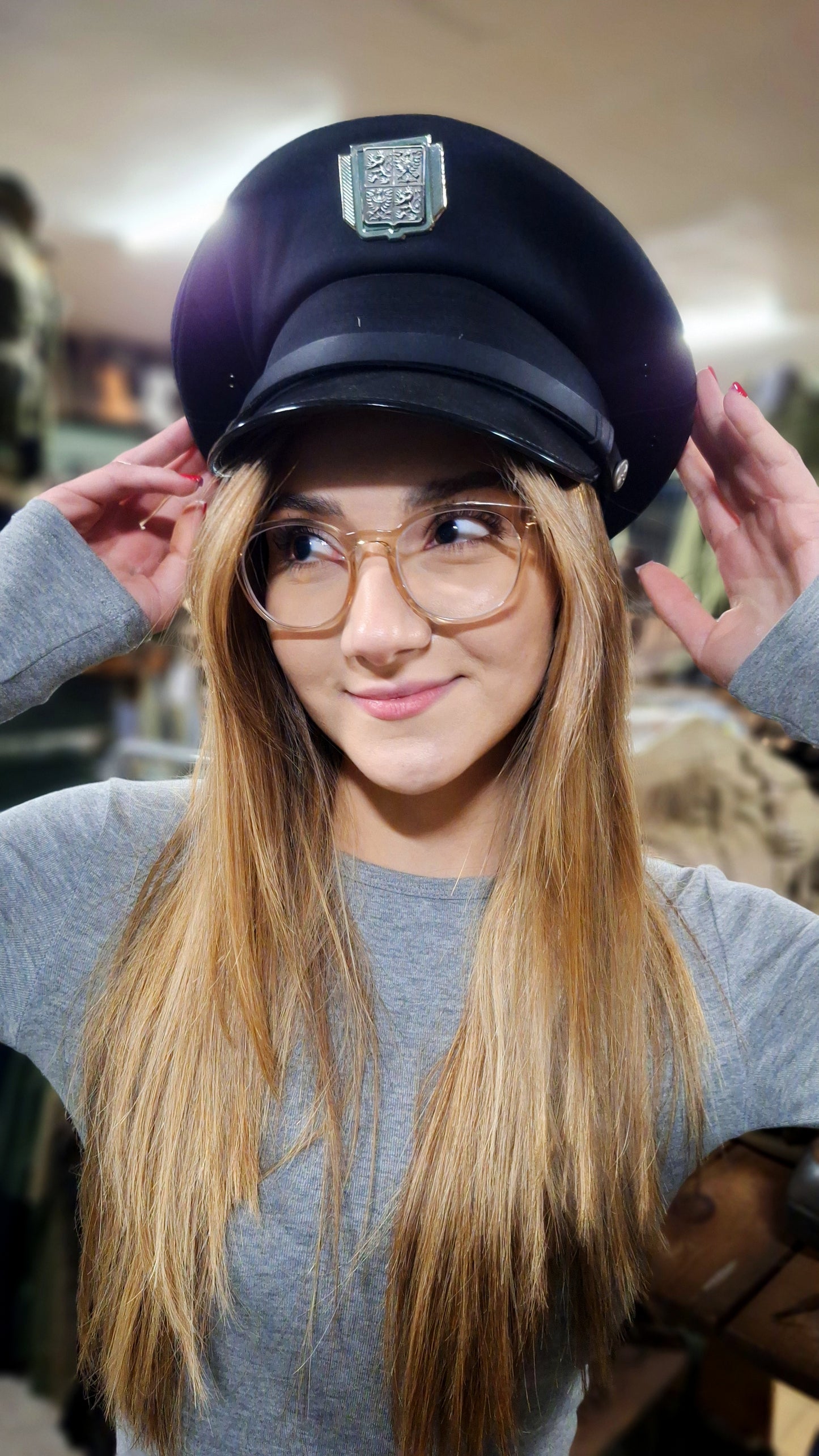 New Czech police cap with emblem year 53