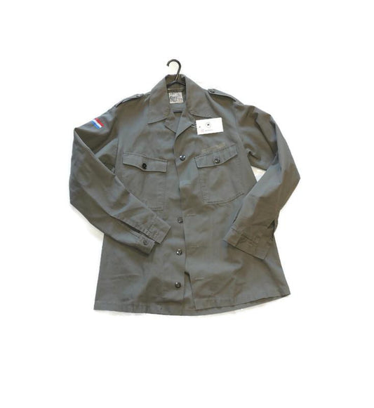 Dutch army field shirt with snaps, 1980s, R47-49