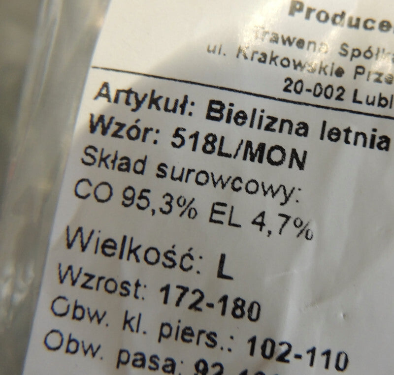 Koszulka Wojskowa Polska 518L/MON rozmiar L Nowa