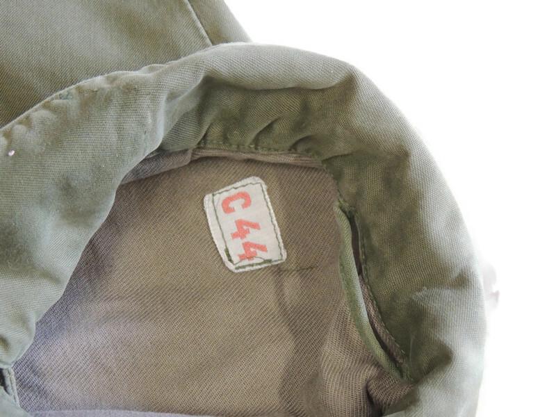 Bluza wojskowa szwedzka retro z lat 80. z ogonem zielona C44