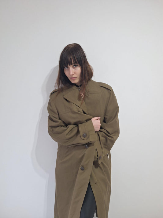 Polish Military Summer Coat with Lining 1990s 214/MON