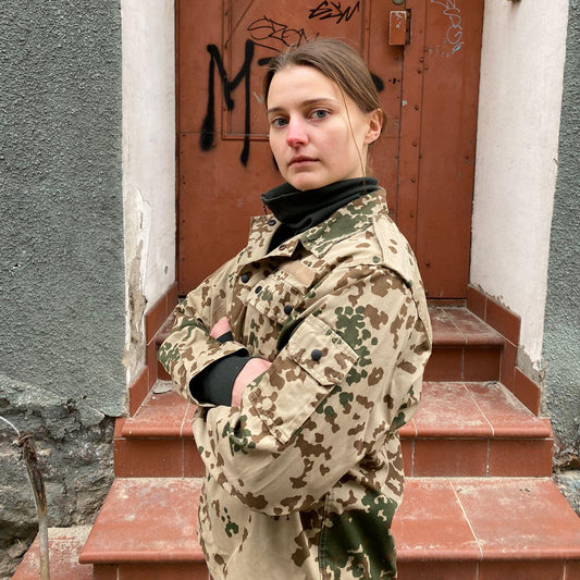 Oryginalna bluza niemiecka Flecktarn 3 Farben Wustentarn Bundeswehr