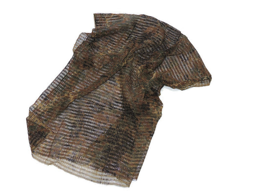 Duży szal snajperski z siatki, w kamuflażu Flecktarn khaki