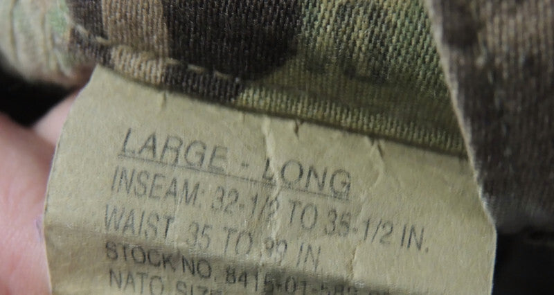 Spodnie wojskowe USAF Air Force trudnopalne Multicam rozmiar Large Long