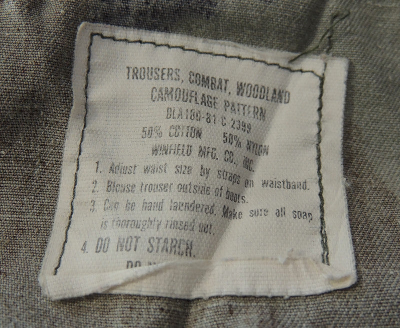 Spodnie BDU US Army Woodland Twill rozmiar XLarge Short rocznik 1981