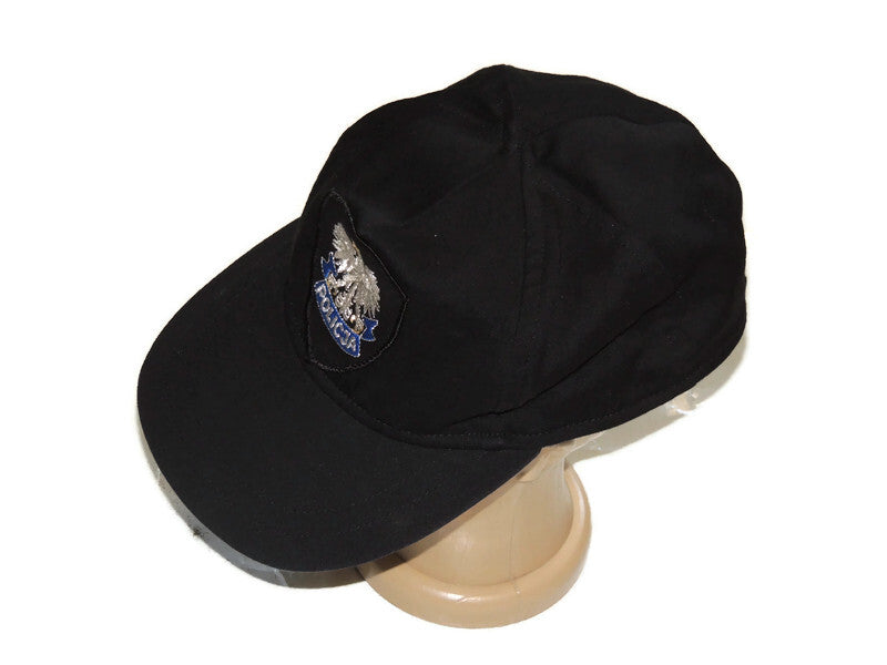Czapka polskiej policji czarna z orzełkiem starszy wzór 60cm