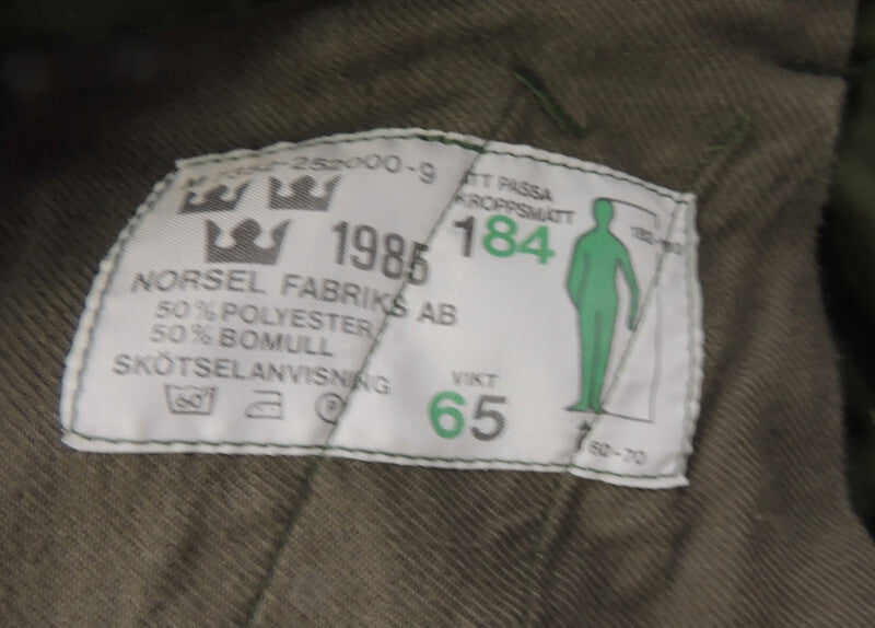 Spodnie wojska szwedzkiego retro 1985 rozmiar 185/65