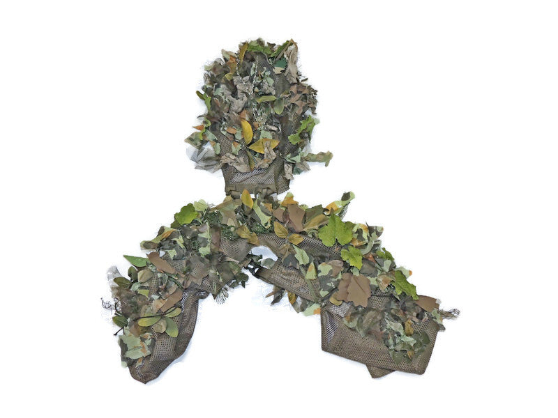 Ghillie Viper Hood na siatce konstrukcyjnej strzelec wyborowy liście LAS