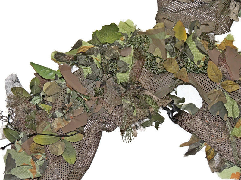 Ghillie Viper Hood na siatce konstrukcyjnej strzelec wyborowy liście LAS
