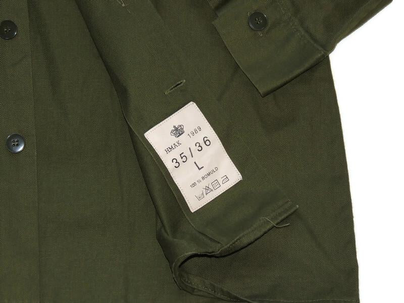 Dänisches Kasernenhemd OD Green Buttondown 36L translated by Google