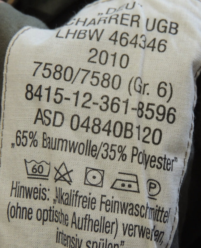Spodnie niemieckie Bundeswehr Flecktarn 5 Farben Gr 6 II Kat