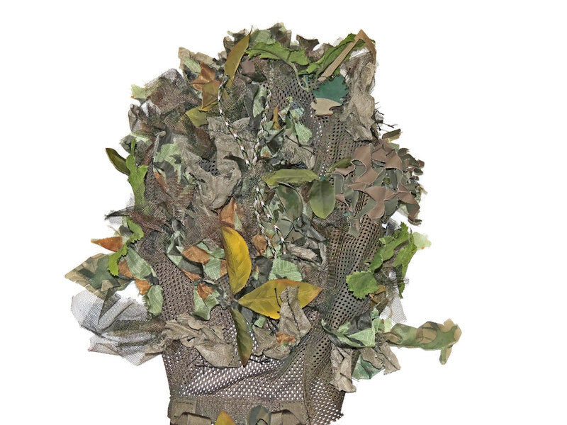 Ghillie Viper Hood na siatce konstrukcyjnej strzelec wyborowy liście LAS