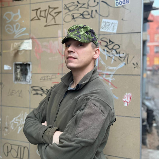 Duńska Armia M84 zielony flecktarn Czapka Polowa r.55