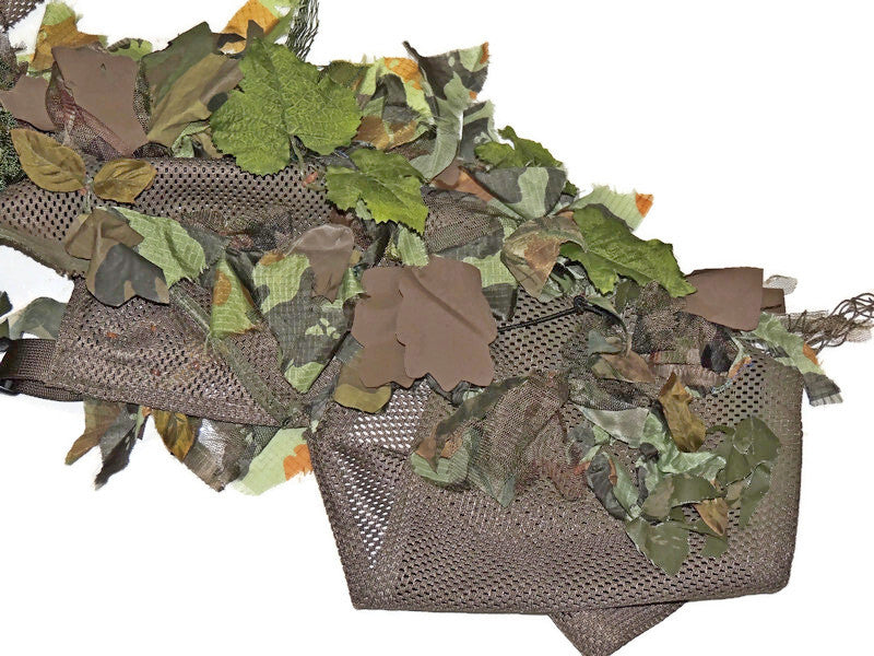Ghillie Viper Hood na siatce konstrukcyjnej strzelec wyborowy liście LAS