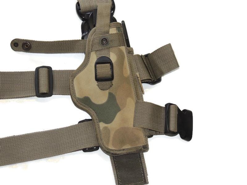 Polish holster wz93 Panther desert version with a thigh panel