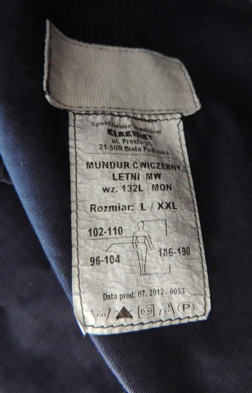 Bluza Wojskowa Letnia Marynarka Wojenna RP MON L/XXL 132L
