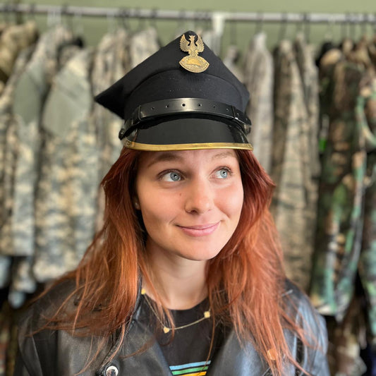 Polish four-cornered firefighter cap with eagle