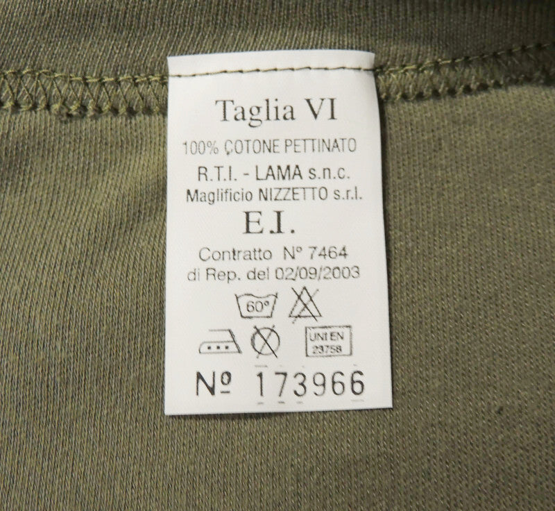 Italian military T-shirt size VI (XL) Olive Khaki