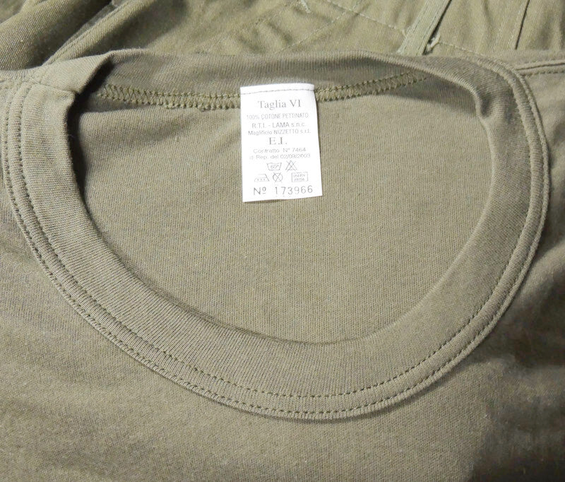 Italian military T-shirt size VI (XL) Olive Khaki