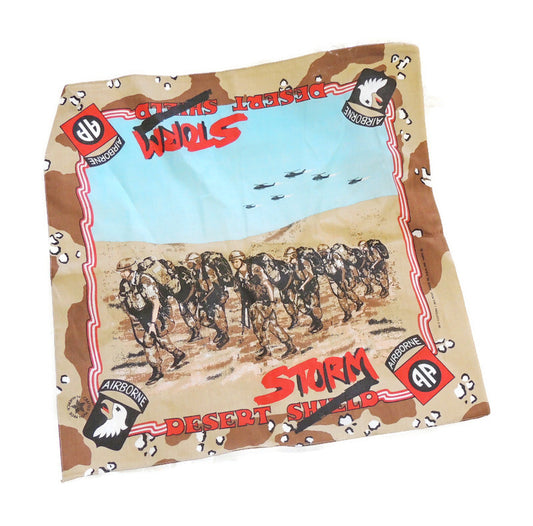 Chusta Bandana Desert Storm Pustynna Burza 6 color Drukowana US Airborne