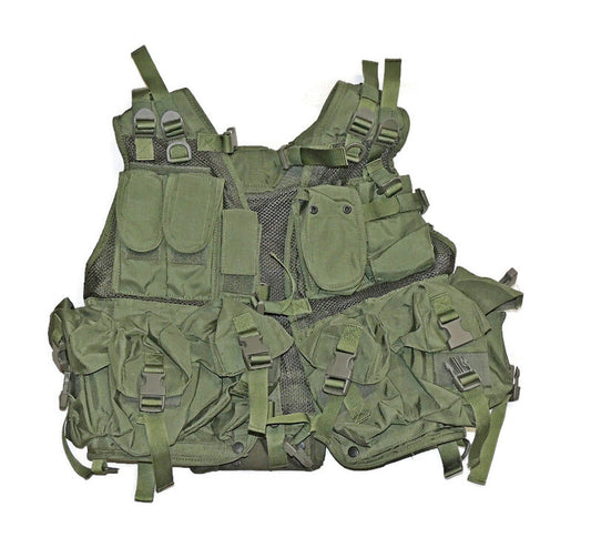 Wojskowa Kamizelka taktyczna Zielona Włoska Esorcito Bardzo dobry stan