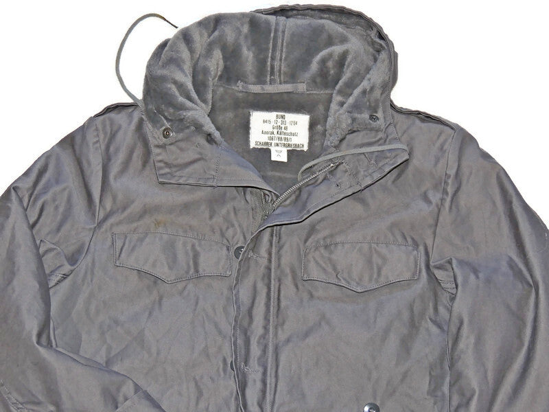Parka Bundeswehry z Miśkiem Steingrau Szara Gr 48