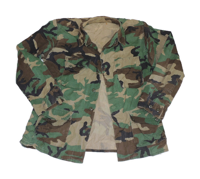 Bluza US Army BDU Woodland Large Long Oryginał Ripstop Cotton