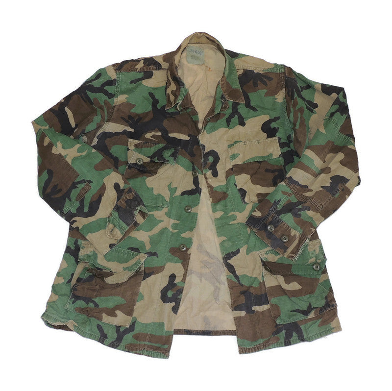 Bluza US Army BDU Woodland Large Long Oryginał Ripstop Cotton