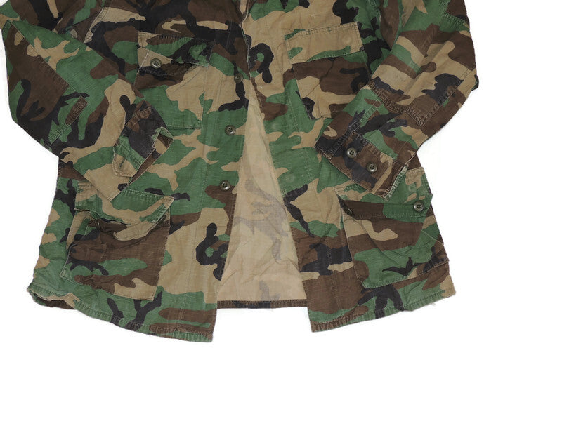 Bluza US Army BDU Woodland Large Long Oryginał Ripstop Cotton