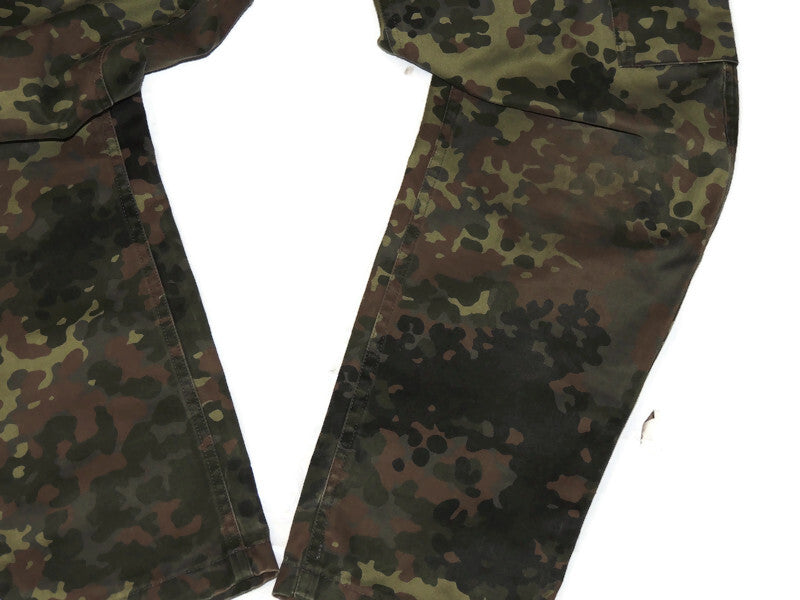 Spodnie Bundeswehr Flecktarn wydane Gr 10 duże krótkie oryginalne