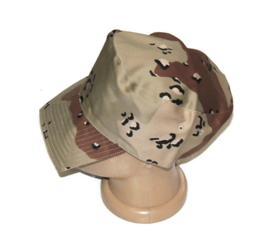 Czapka 6 color Chocolate Chip w kroju francuskim retro r59 NOWA