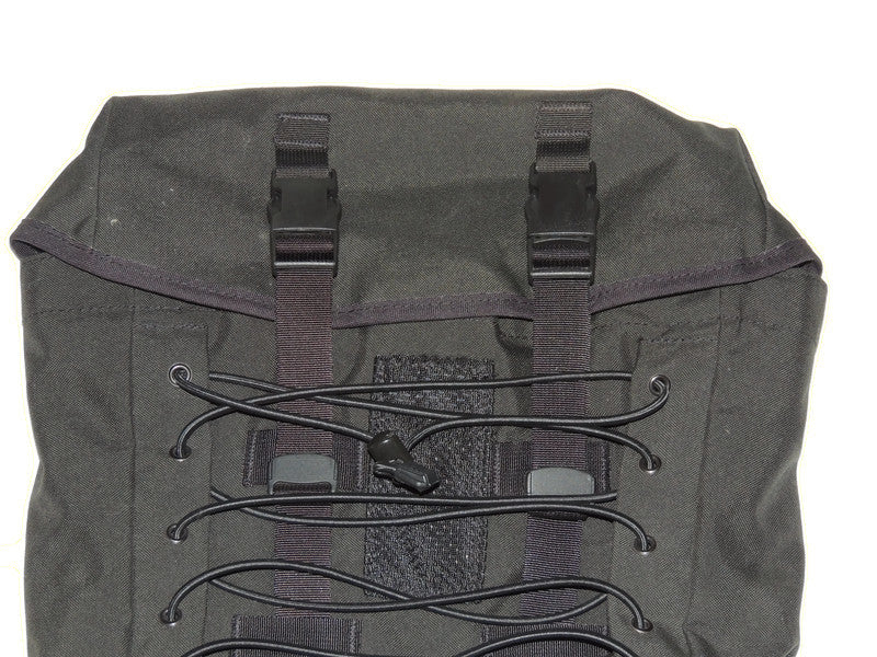 NFM taktischer Cargo-Rucksack, schwarz, neuwertig, 3-Schloss