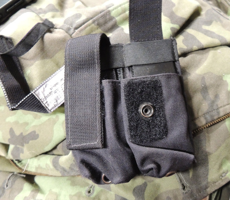 Double 9mm Molle Pals NFM Pouch, Black, Velcro