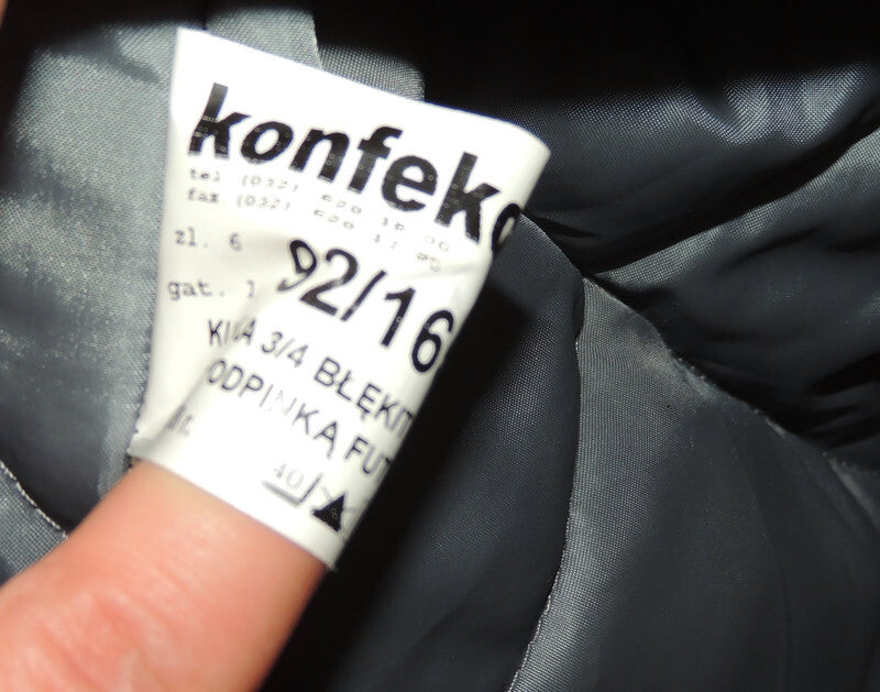 Kurtka zimowa policyjna stary wzór 3/4 165/92 Oryginalna z podpinką