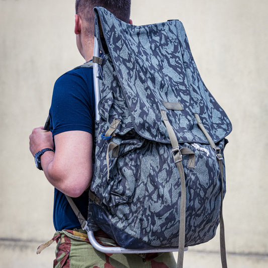 Backpack with frame wz68 Moro printed pattern