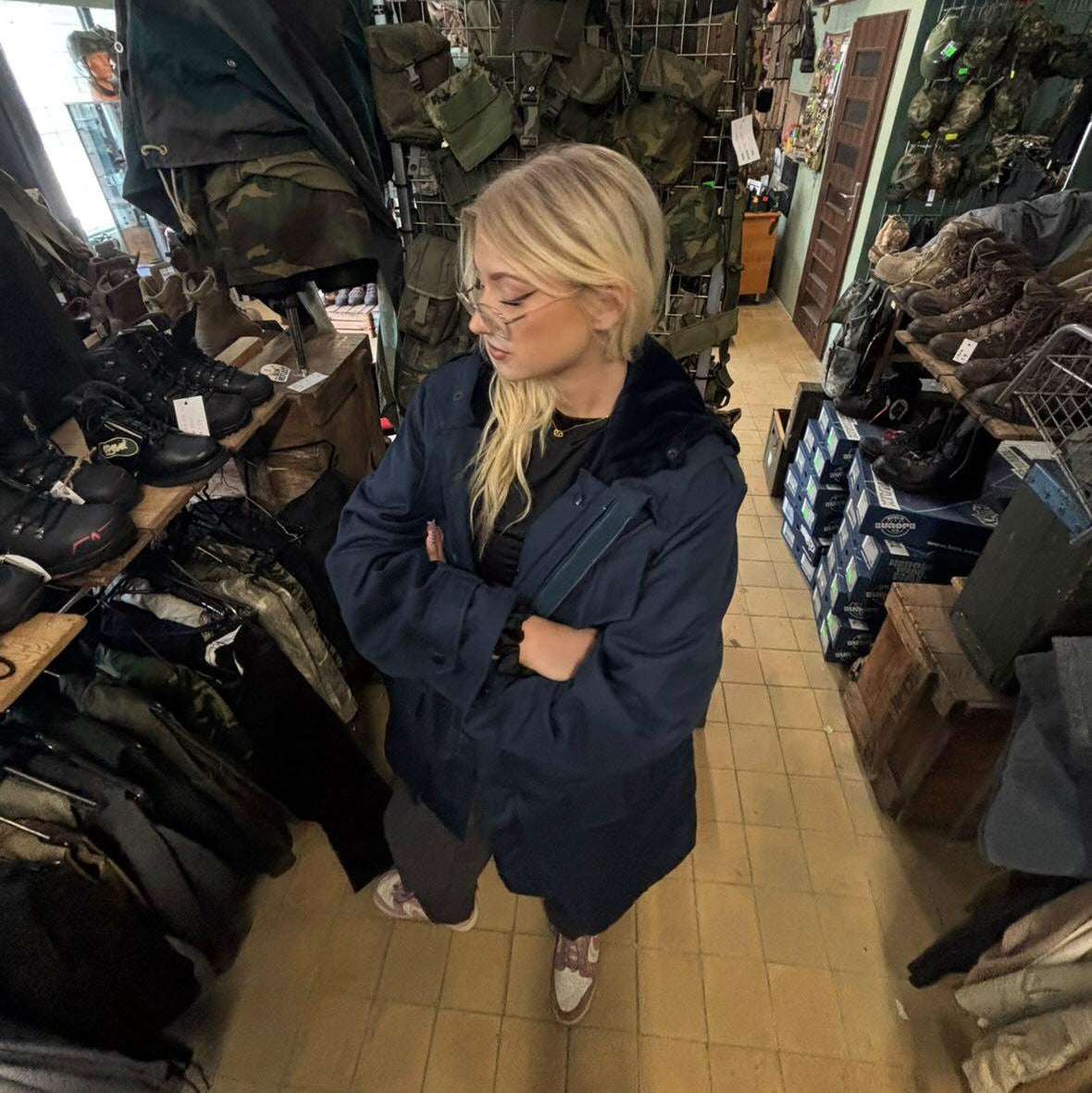 Parka holenderska marynarki wojennej lata 80te L/R z flagą