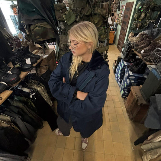 Parka holenderska marynarki wojennej lata 80te L/R z flagą