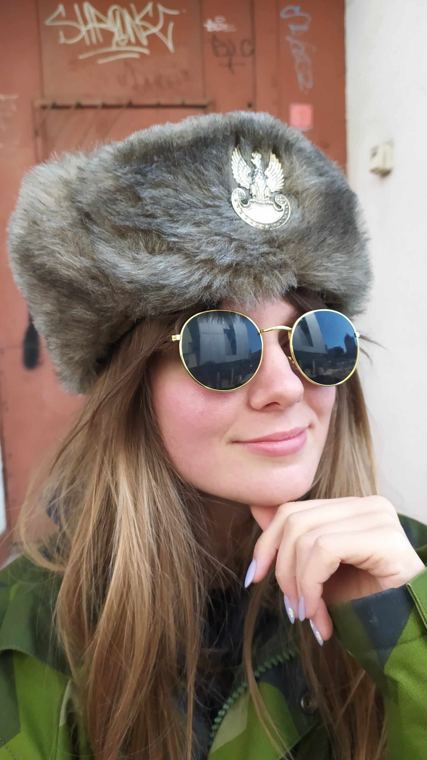 Czapka zimowa futrzana Wojsk Lądowych wz 414/MON r. 58