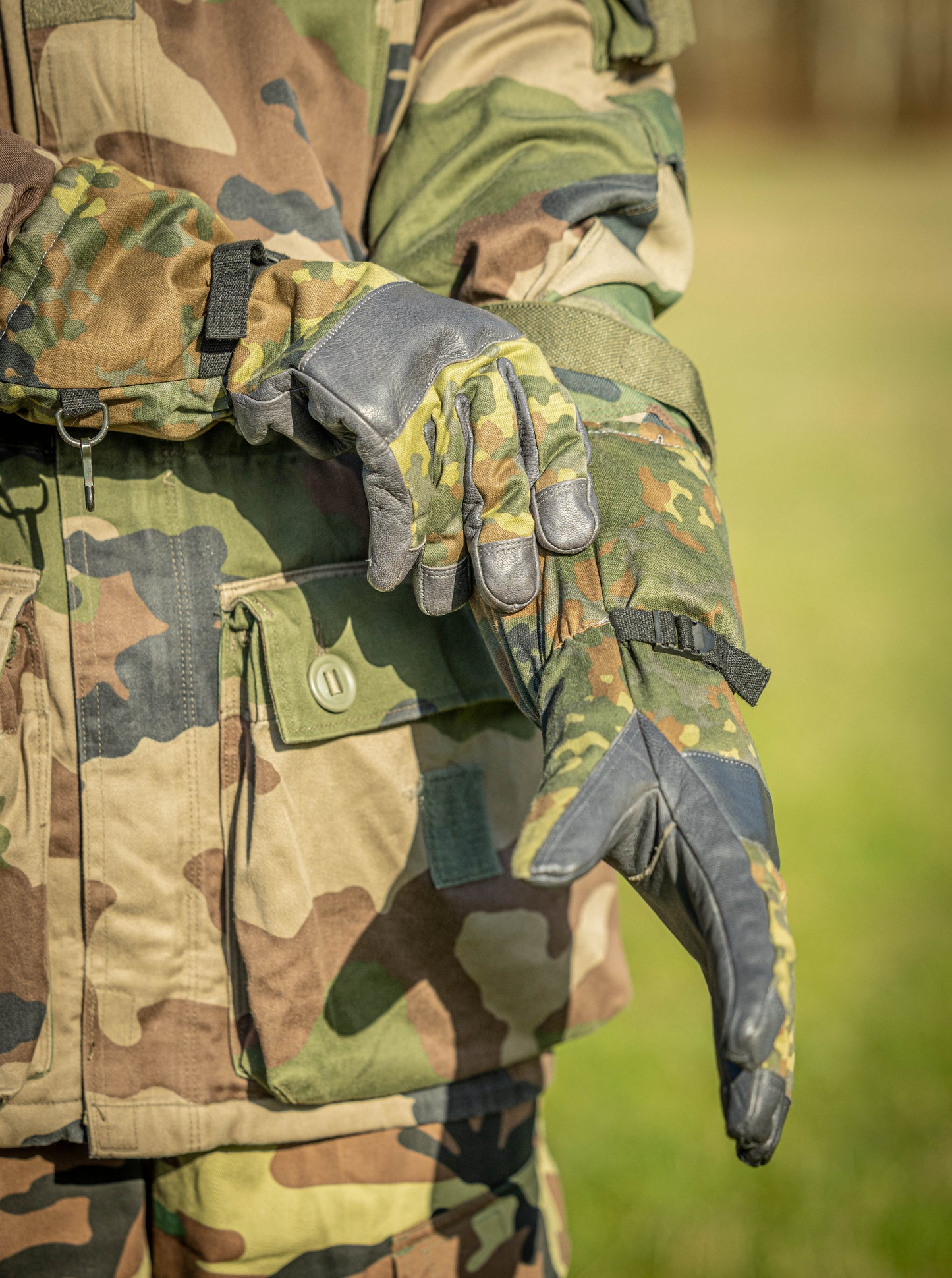 Rękawice niemieckie zimowe GR 8 Oryginał BW Bundeswehr Flecktarn