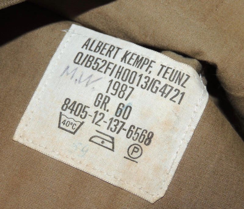 Deutsche HBT-Feldmütze Khaki Gr. 60 cm 1987