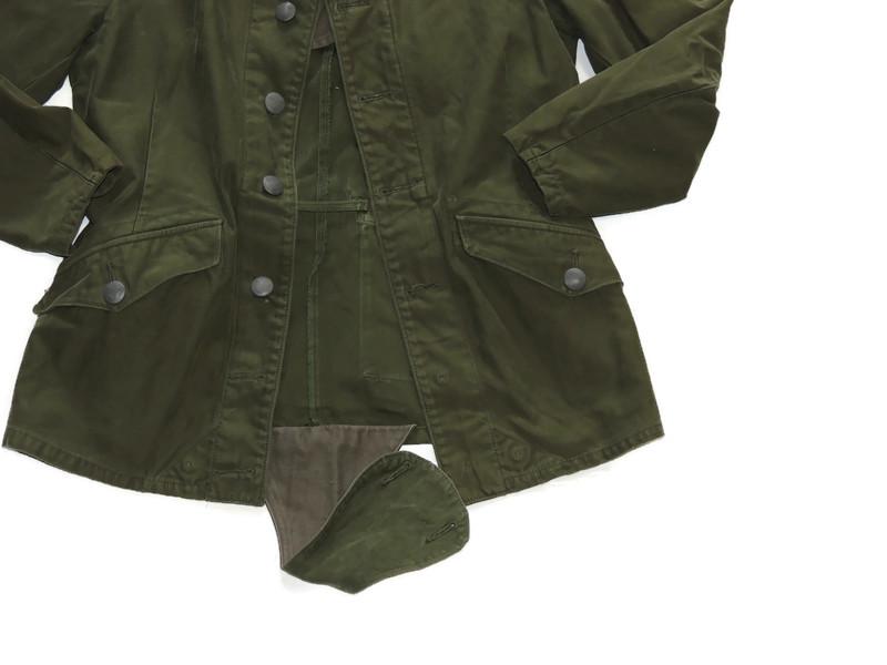 Bluza wojskowa szwedzka retro z lat 80. z ogonem zielona C44