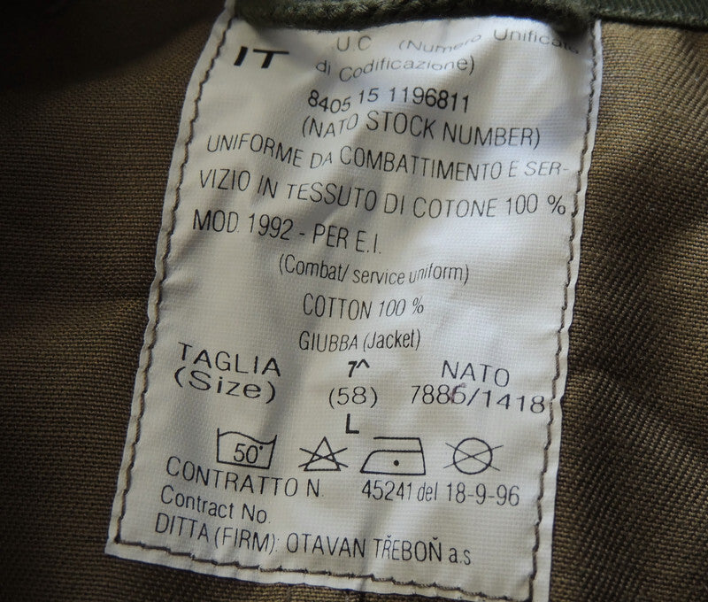 Bluza Włoskiego Wojska Nowa 58L Roma 90 Włoski Woodland
