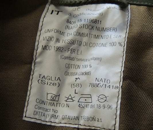 Bluza Włoskiego Wojska Nowa 58L Roma 90 Włoski Woodland