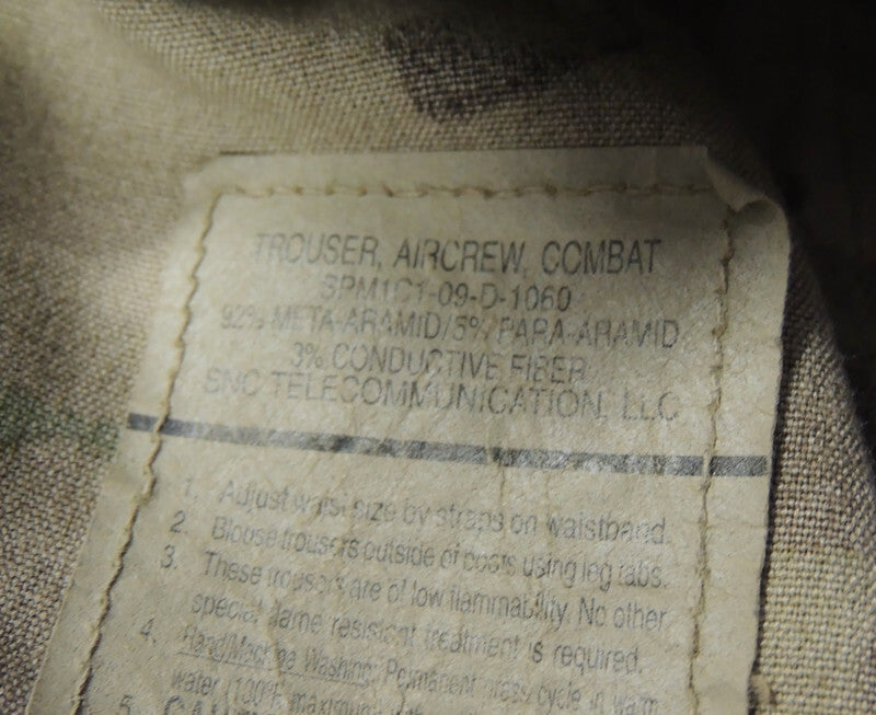 Spodnie wojskowe USAF Air Force trudnopalne Multicam rozmiar Large Long