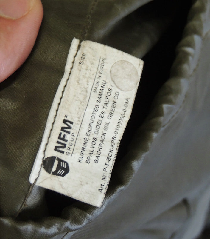 Plecak 40L NFM Raptor Green Litewski z kieszeniami Unikat