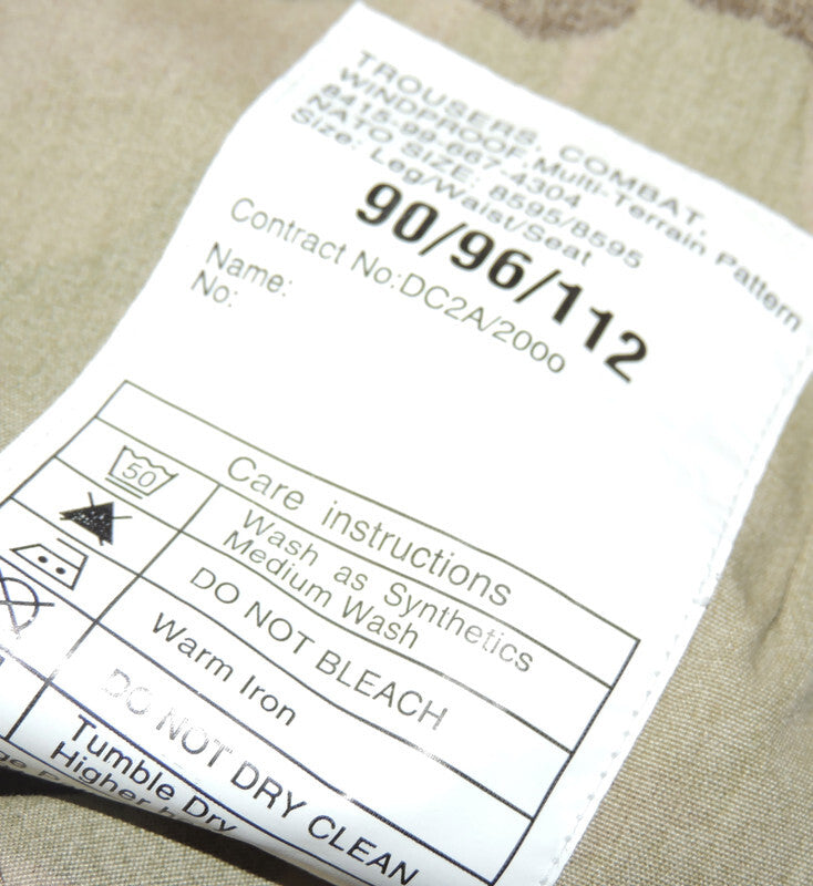 British Military Trousers MTP 90/96/112 Original Windproof NEW