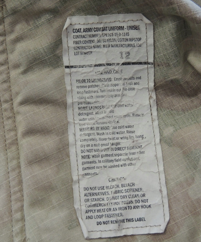 US OCP Scorpion Sweatshirt Medium Lang Multicam Aufnäher